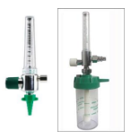 Oxygen Flow Meter  Single Tube with Humidifier