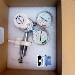 Oxygen regulator Bull nose  double gauge (Pressure control)