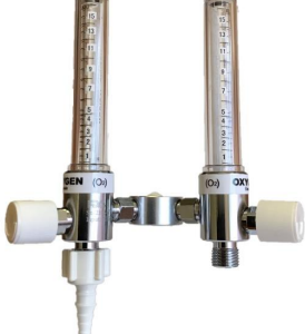Oxygen Flow Meter Double Tube