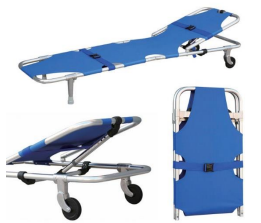 Stretcher Fold away with wheels and Adjust Backrest