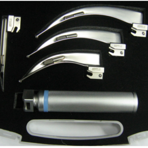 Laryngoscope universal 4-Set Blades in a case ( white colour)