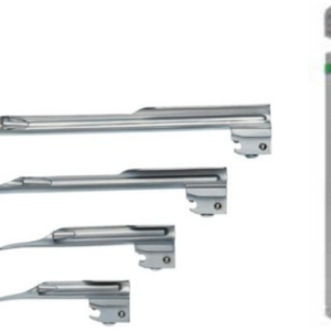 Laryngoscope Integrated Optic fibre 4-Set Miller Blades