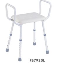 Shower seat with Armrest Commode