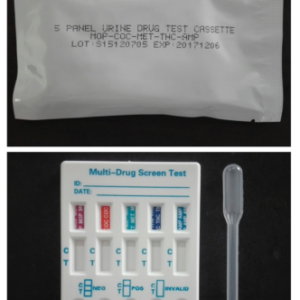 Drug Test 5-Panel 25’s Pack ( Dagga-Morphin-Tik-Amphetamine-Cocaine)