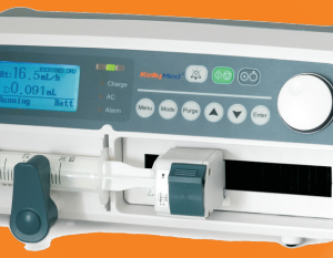 Syringe Infusion Pump high Flows and Bolus Rates, Adjust KVO (0.1-1ml/hr)