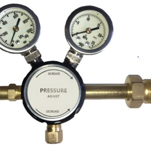 Oxygen Pressure Regulator double gauge Bull nose inlet (Professional)